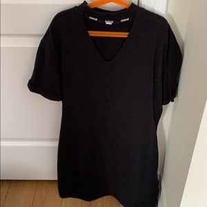 Black t-shirt dress